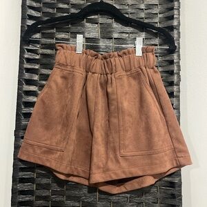 Suede Shorts